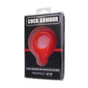 Cock Armour - Original Size 43 mm. - Red [D] BONERRINGS TPE | TPR Perfect Fit Brand
