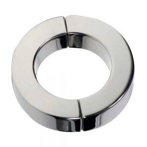 Magnetic Hinged Cock Ring Polished - 40 mm. BONERRINGS Stainless Steel Black Label