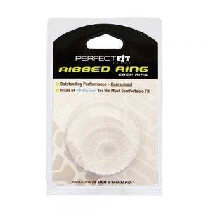 Ribbed Ring - Clear BONERRINGS TPE | TPR Perfect Fit Brand