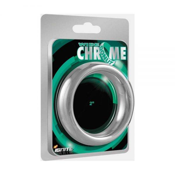 Wide Chrome Donut Ring 40 mm. (1.50 inch) BONERRINGS (Chromed) steel Ignite